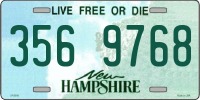 NH license plate 3569768