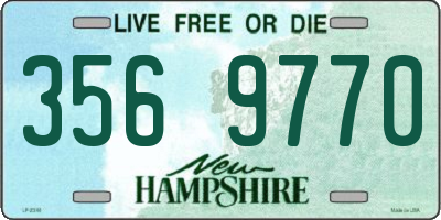 NH license plate 3569770