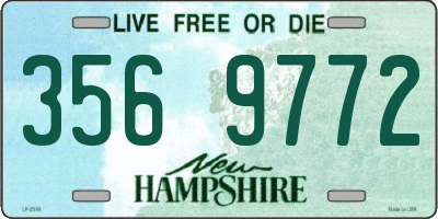 NH license plate 3569772