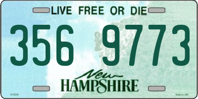 NH license plate 3569773