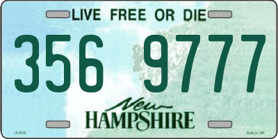 NH license plate 3569777