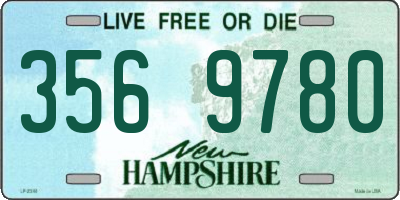 NH license plate 3569780
