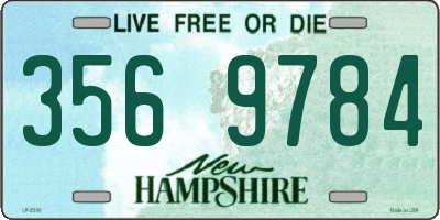 NH license plate 3569784
