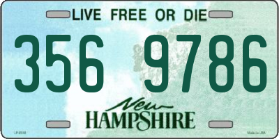 NH license plate 3569786