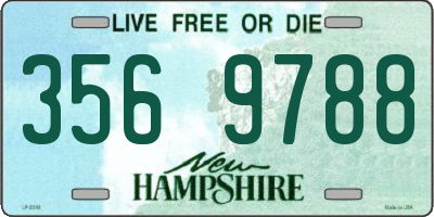 NH license plate 3569788