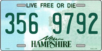 NH license plate 3569792