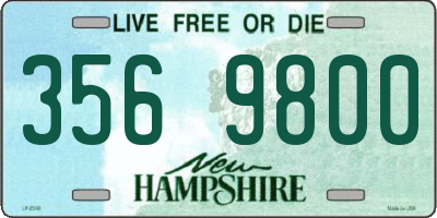 NH license plate 3569800