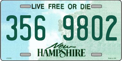 NH license plate 3569802