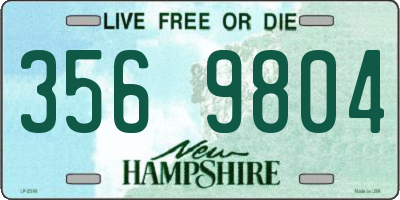 NH license plate 3569804