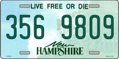 NH license plate 3569809
