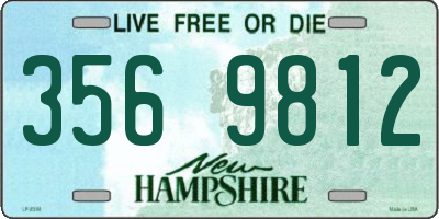 NH license plate 3569812