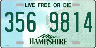 NH license plate 3569814