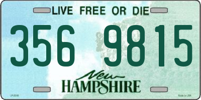 NH license plate 3569815