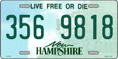 NH license plate 3569818