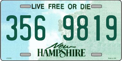 NH license plate 3569819