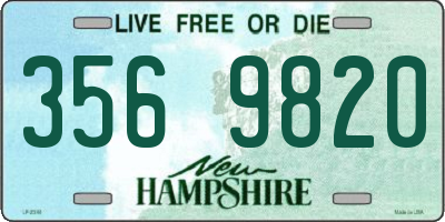 NH license plate 3569820