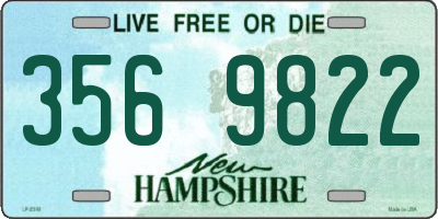 NH license plate 3569822