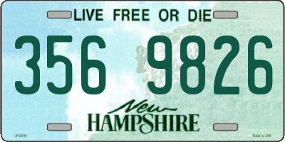 NH license plate 3569826