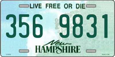 NH license plate 3569831