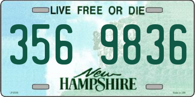 NH license plate 3569836