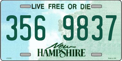 NH license plate 3569837