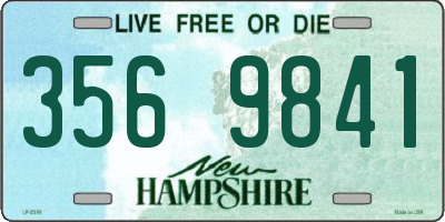 NH license plate 3569841