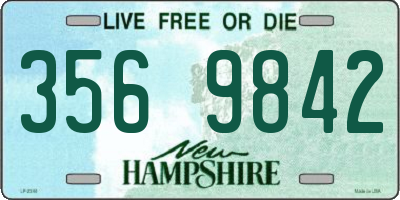 NH license plate 3569842