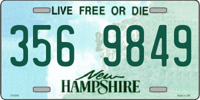 NH license plate 3569849
