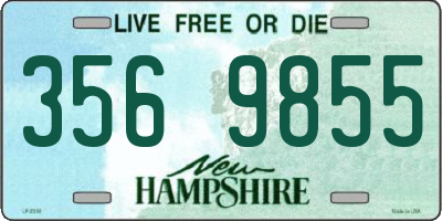NH license plate 3569855
