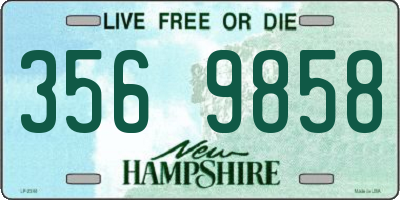 NH license plate 3569858