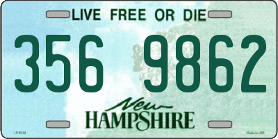 NH license plate 3569862