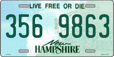 NH license plate 3569863