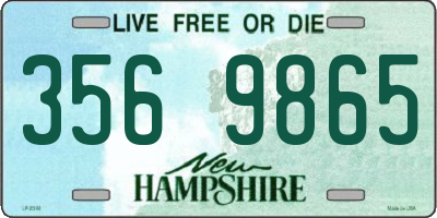 NH license plate 3569865