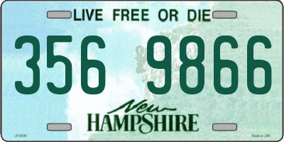 NH license plate 3569866