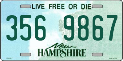 NH license plate 3569867