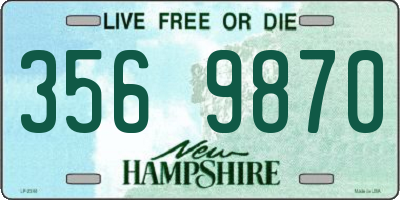 NH license plate 3569870
