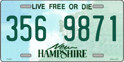 NH license plate 3569871