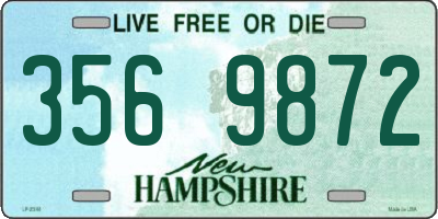 NH license plate 3569872
