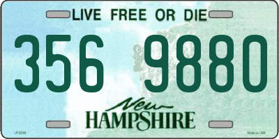 NH license plate 3569880