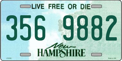 NH license plate 3569882