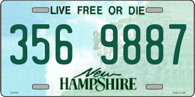 NH license plate 3569887