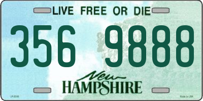 NH license plate 3569888