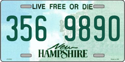 NH license plate 3569890