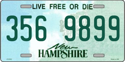 NH license plate 3569899