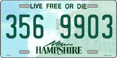 NH license plate 3569903