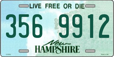 NH license plate 3569912