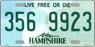 NH license plate 3569923