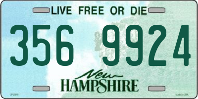 NH license plate 3569924
