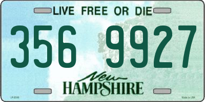 NH license plate 3569927