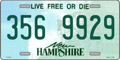NH license plate 3569929